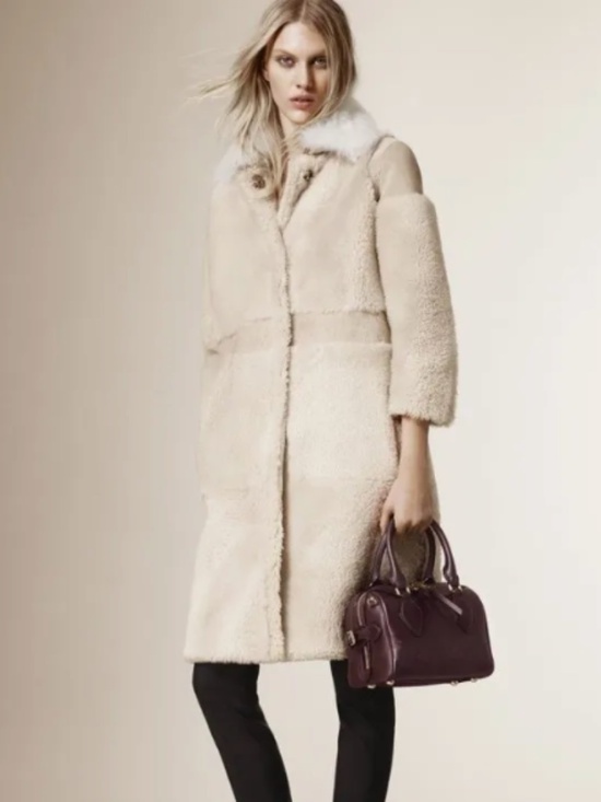Burberry Jackets & Blazers - Burberry Prorsum Shearling Coat Size 36